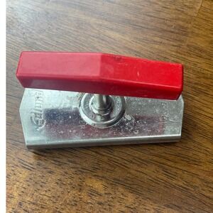 Vtg Edlund Top Off Jar Bottle Opener Red Handle Burlington VT USA Pat 1894556